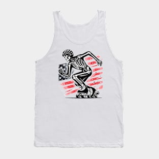 Skeleton Skater Tank Top